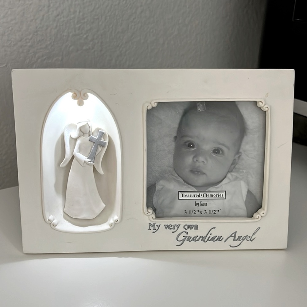 Porcelain Light Up “ My Guardian Angel” Picture Frame